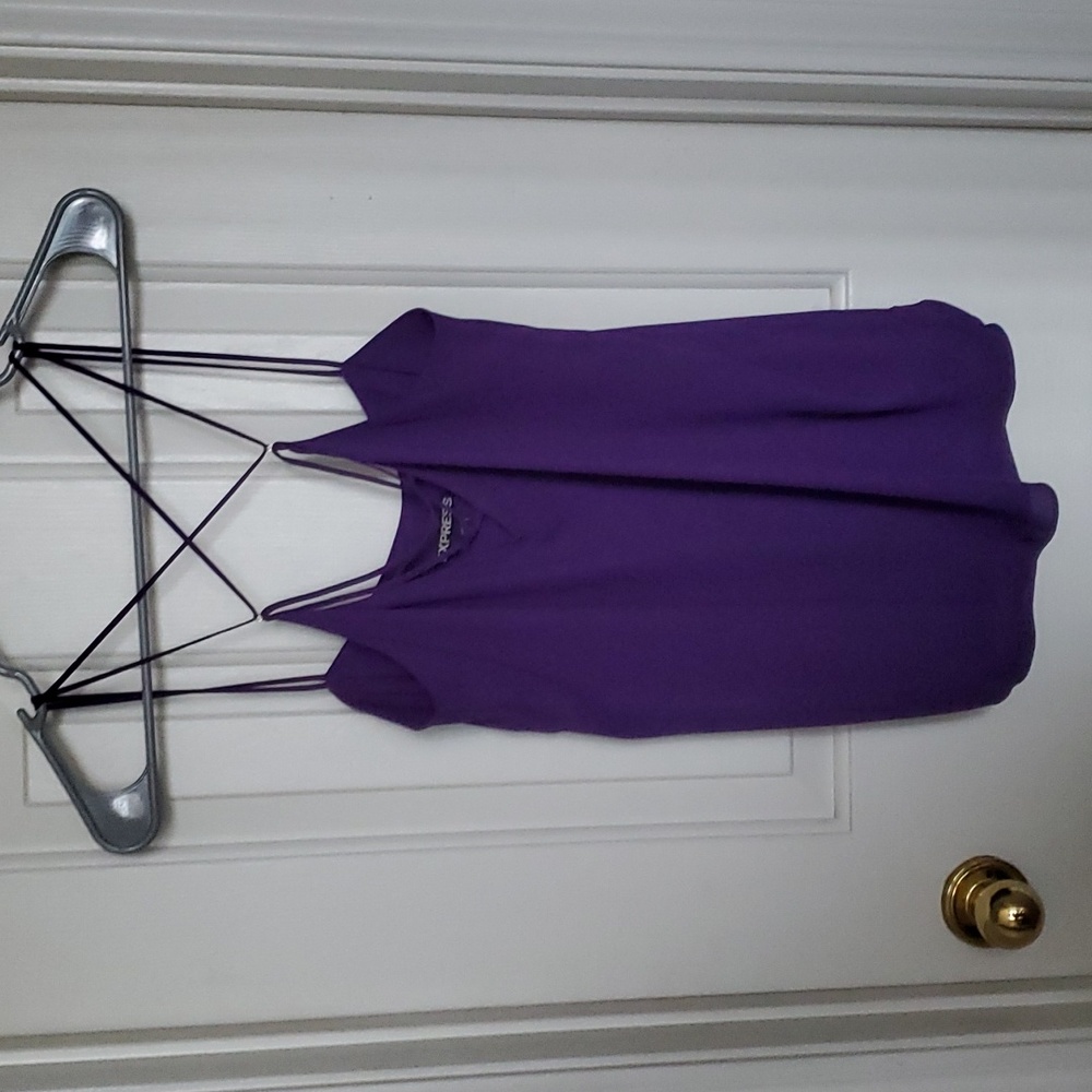 Express Criss Cross Front Tank Top